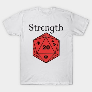 Strength Stat D20 T-Shirt